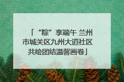 “粽”享端午 兰州市城关区九州大道社区共绘团结温馨画卷