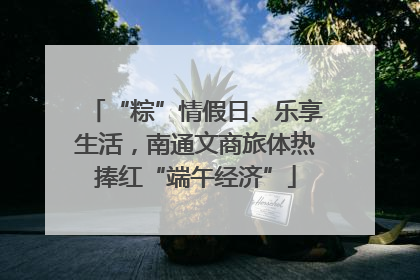 “粽”情假日、乐享生活，南通文商旅体热捧红“端午经济”