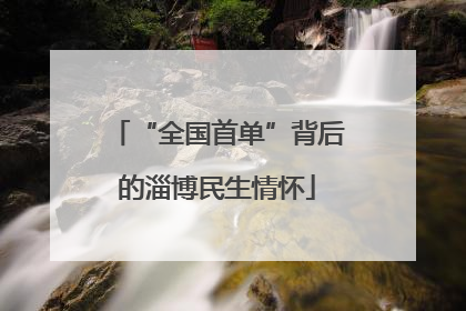 “全国首单”背后的淄博民生情怀