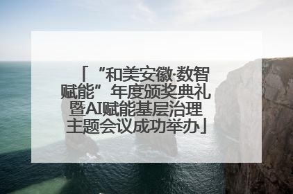 “和美安徽·数智赋能”年度颁奖典礼暨AI赋能基层治理主题会议成功举办