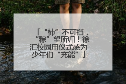 “柿”不可挡，“粽”望所归！徐汇校园用仪式感为少年们“充能”