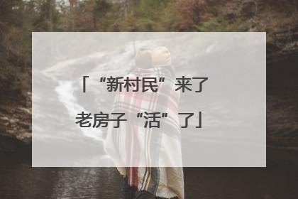 “新村民”来了 老房子“活”了