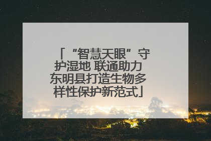 “智慧天眼”守护湿地 联通助力东明县打造生物多样性保护新范式