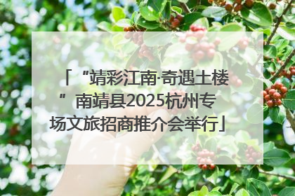 “靖彩江南·奇遇土楼”南靖县2025杭州专场文旅招商推介会举行