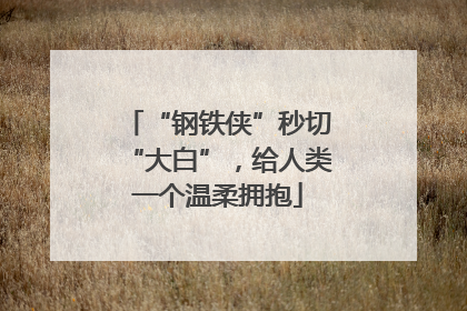 “钢铁侠”秒切“大白”，给人类一个温柔拥抱