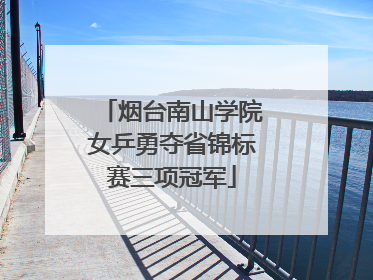 烟台南山学院女乒勇夺省锦标赛三项冠军
