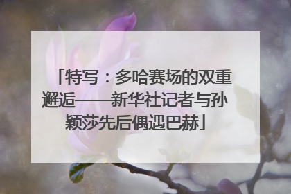 特写：多哈赛场的双重邂逅——新华社记者与孙颖莎先后偶遇巴赫