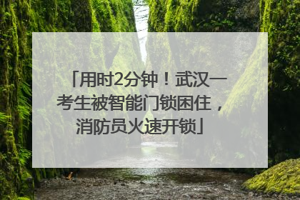 用时2分钟！武汉一考生被智能门锁困住，消防员火速开锁