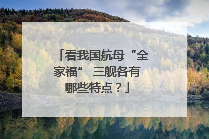 看我国航母“全家福” 三舰各有哪些特点？