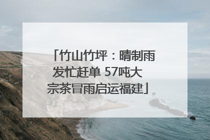 竹山竹坪：晴制雨发忙赶单 57吨大宗茶冒雨启运福建