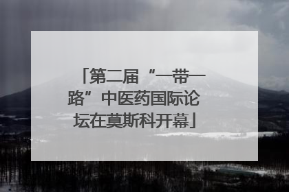 第二届“一带一路”中医药国际论坛在莫斯科开幕