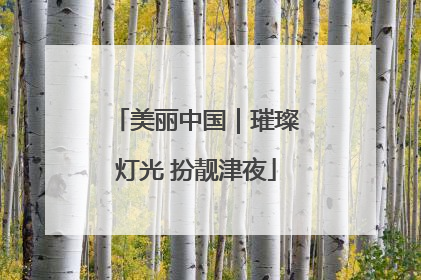 美丽中国｜璀璨灯光 扮靓津夜