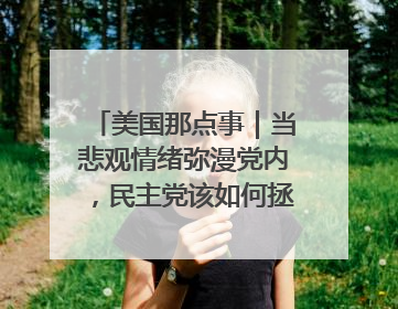美国那点事｜当悲观情绪弥漫党内，民主党该如何拯救自己？