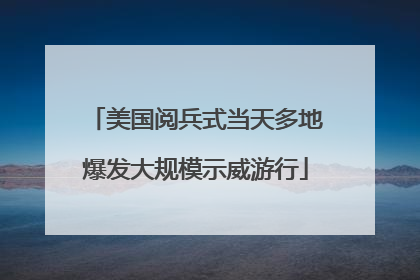美国阅兵式当天多地爆发大规模示威游行