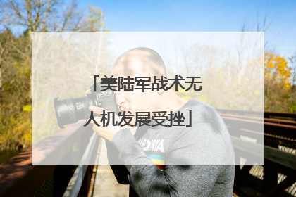 美陆军战术无人机发展受挫