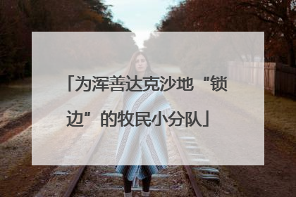 为浑善达克沙地“锁边”的牧民小分队