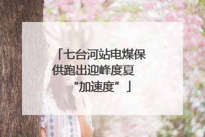 七台河站电煤保供跑出迎峰度夏 “加速度”