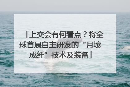 上交会有何看点？将全球首展自主研发的“月壤成纤”技术及装备