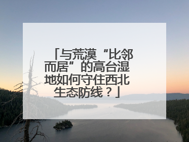 与荒漠“比邻而居”的高台湿地如何守住西北生态防线？