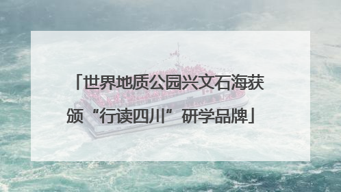 世界地质公园兴文石海获颁“行读四川”研学品牌