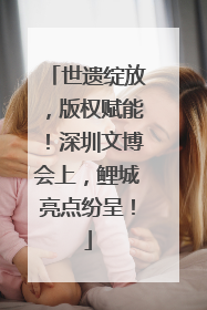 世遗绽放，版权赋能！深圳文博会上，鲤城亮点纷呈！