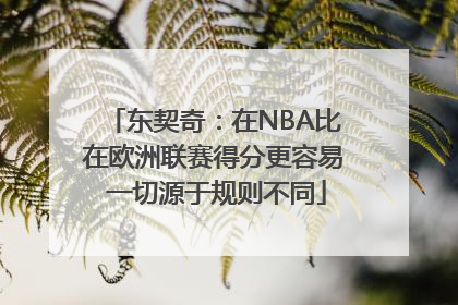 东契奇：在NBA比在欧洲联赛得分更容易 一切源于规则不同