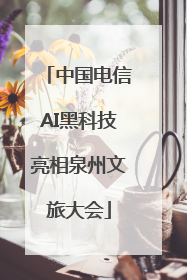 中国电信AI黑科技亮相泉州文旅大会