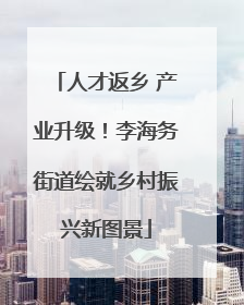 人才返乡 产业升级！李海务街道绘就乡村振兴新图景