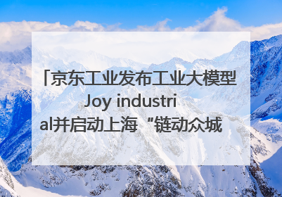 京东工业发布工业大模型Joy industrial并启动上海“链动众城 万亿降本”计划