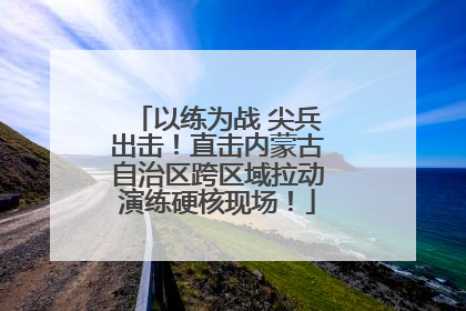 以练为战 尖兵出击！直击内蒙古自治区跨区域拉动演练硬核现场！