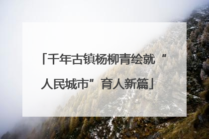 千年古镇杨柳青绘就“人民城市”育人新篇