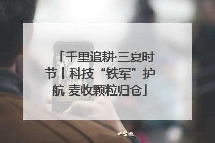 千里追耕·三夏时节丨科技“铁军”护航 麦收颗粒归仓
