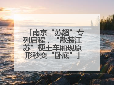 南京“苏超”专列启程，“散装江苏”梗王车厢现原形秒变“卧底”
