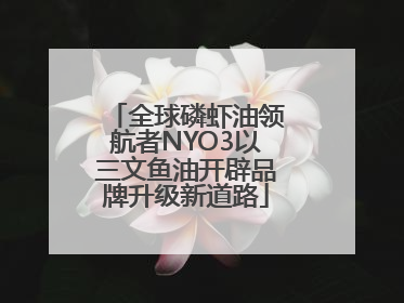 全球磷虾油领航者NYO3以三文鱼油开辟品牌升级新道路