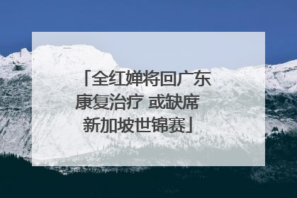 全红婵将回广东康复治疗 或缺席新加坡世锦赛
