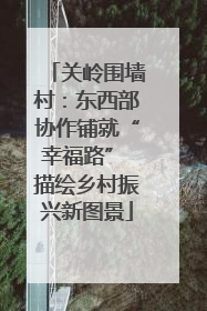 关岭围墙村：东西部协作铺就“幸福路” 描绘乡村振兴新图景