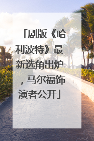 剧版《哈利波特》最新选角出炉，马尔福饰演者公开