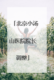 北京小汤山医院院长调整
