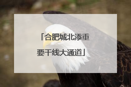 合肥城北添重要干线大通道