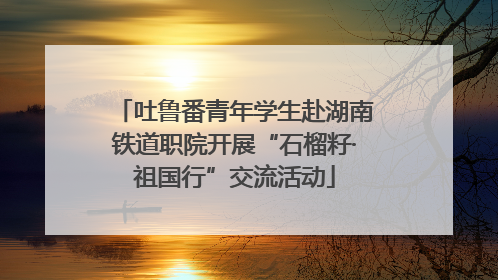 吐鲁番青年学生赴湖南铁道职院开展“石榴籽·祖国行”交流活动