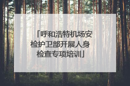 呼和浩特机场安检护卫部开展人身检查专项培训