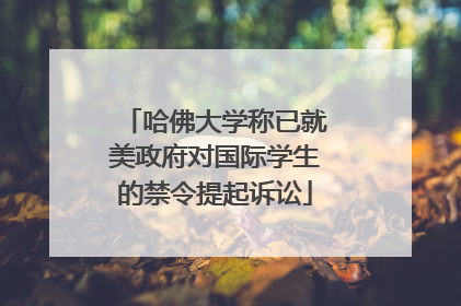 哈佛大学称已就美政府对国际学生的禁令提起诉讼
