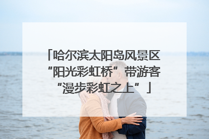 哈尔滨太阳岛风景区“阳光彩虹桥”带游客“漫步彩虹之上”