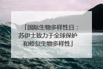 国际生物多样性日：苏伊士致力于全球保护和修复生物多样性