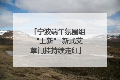 宁波端午氛围组“上新” 新式艾草门挂持续走红