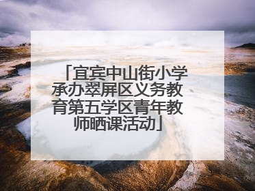 宜宾中山街小学承办翠屏区义务教育第五学区青年教师晒课活动