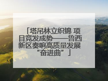 塔吊林立织锦 项目竞发成势——鲁西新区奏响高质量发展“奋进曲”