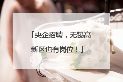 央企招聘，无锡高新区也有岗位！