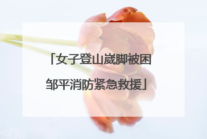 女子登山崴脚被困 邹平消防紧急救援