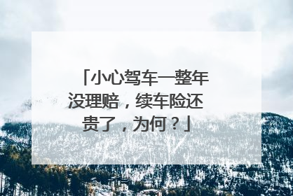 小心驾车一整年没理赔，续车险还贵了，为何？